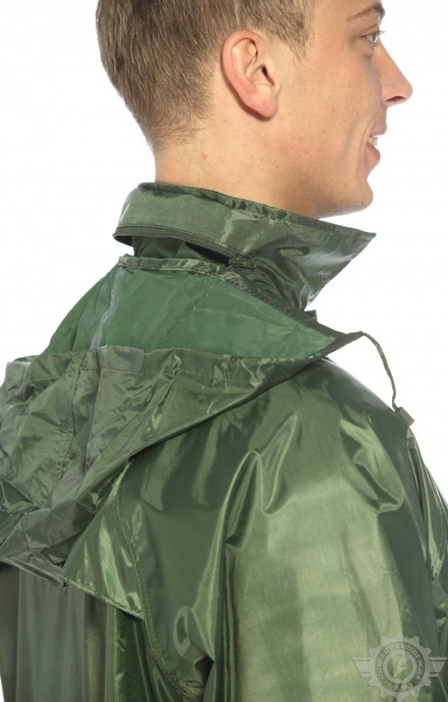 5041818 Плащ Альбатрос влагозащитный ЛАЙТ М зеленый  Непромокаемая спецодежда  размер XXXXL  - Вид №11