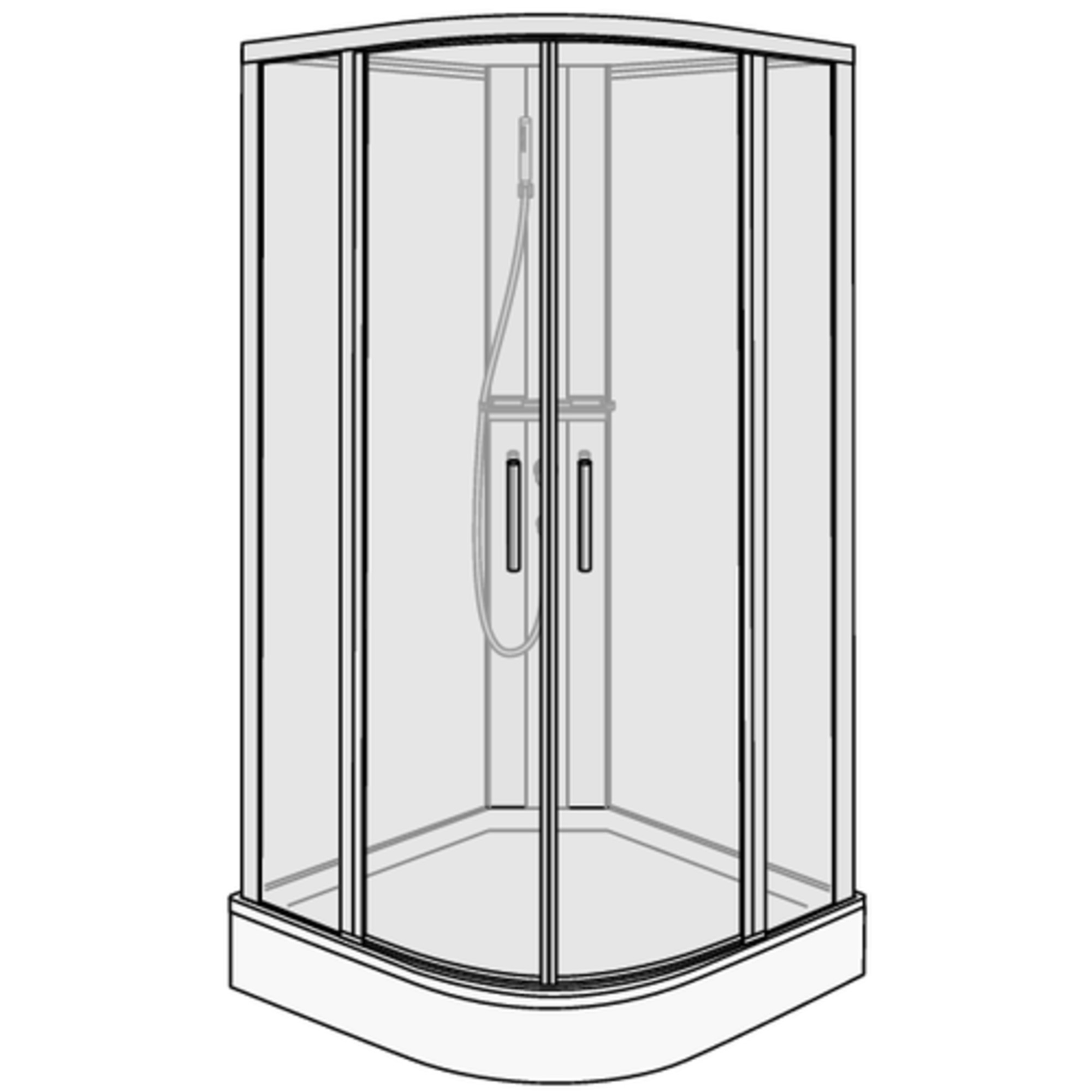 392.201010 DuschoSpot Collection душевая кабина Duscholux 45914 - Вид №2
