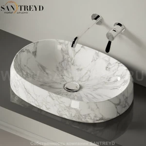 ACER1074MC Накладная раковина на столешницу  овальная Agape Lariana