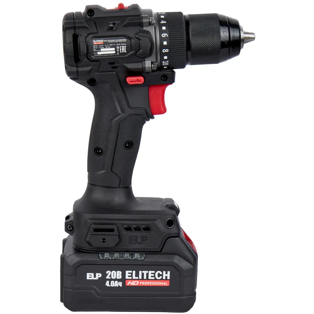 Аккумуляторная дрель-шуруповерт ELITECH HD CD 20SL2 с бесщеточным мотором 89395809 STLM-1534769 - Вид №3