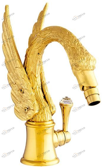 Bronces Mestre Смеситель для биде, однорычажный, с кристаллами swarovski® Antartica swan 039263.a00.00