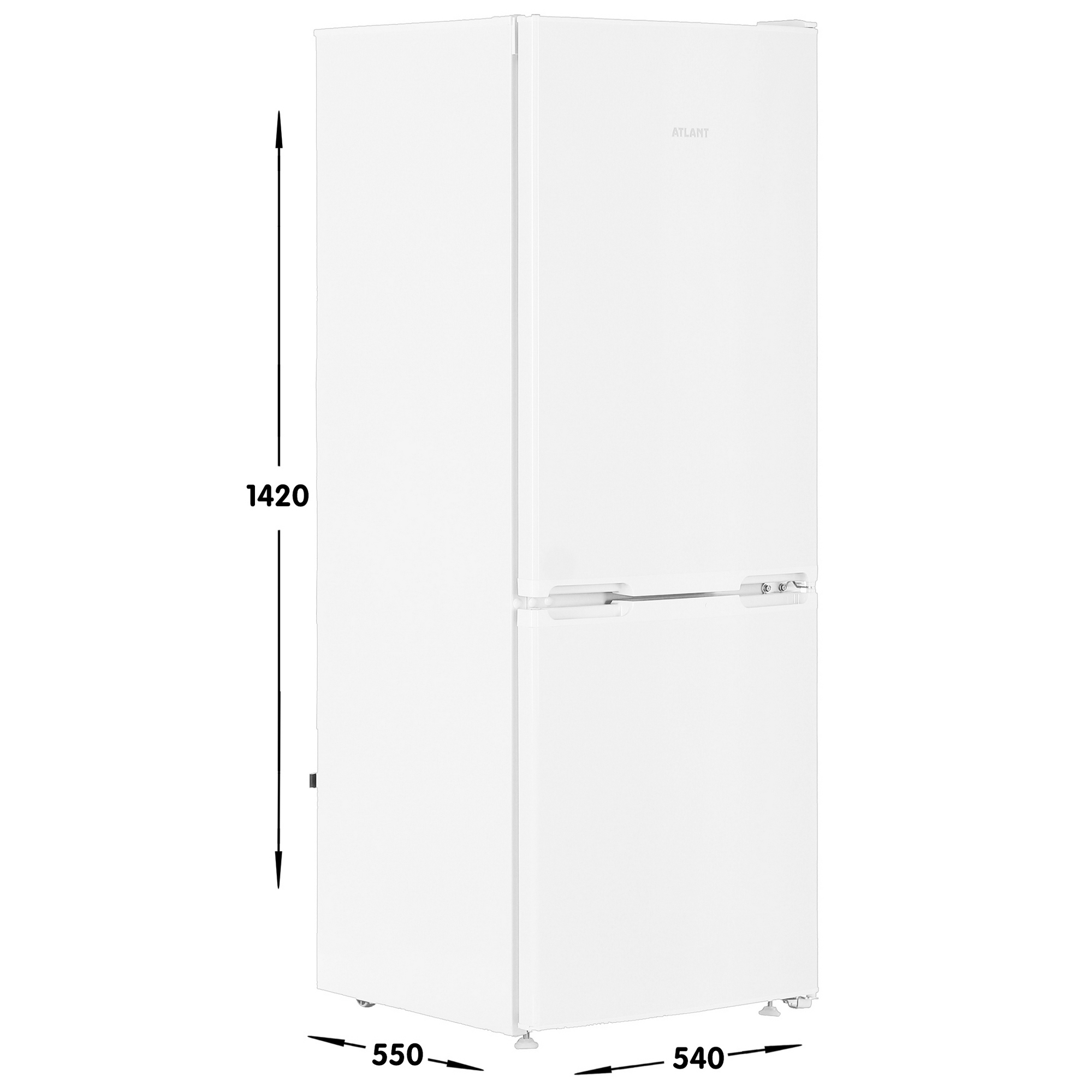1009468 Холодильник с морозильником   ATLANT ХМ-4208-000 белый STDN-0055688 - Вид №6