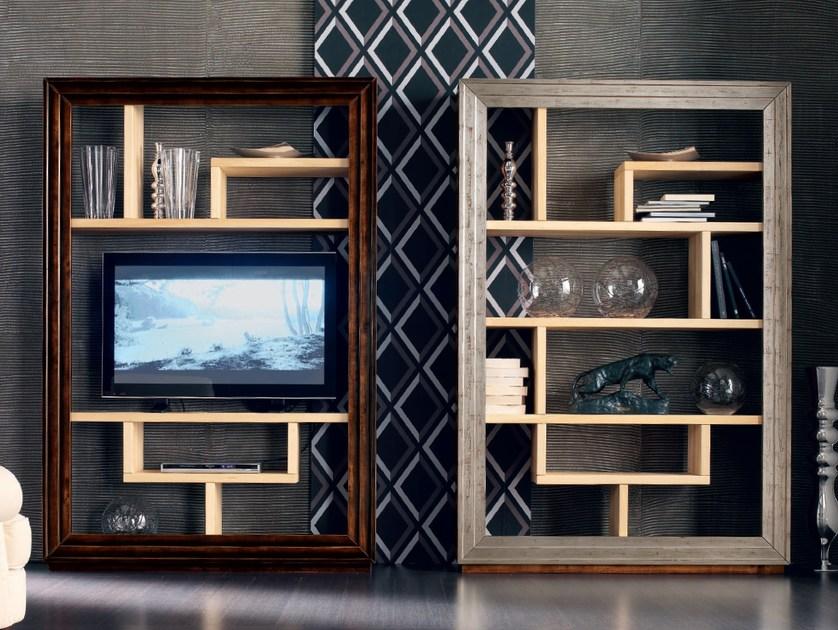 Cantiero Настенный стеллаж из серебра с подставкой под телевизор Étoile day Et1012b - Вид №2