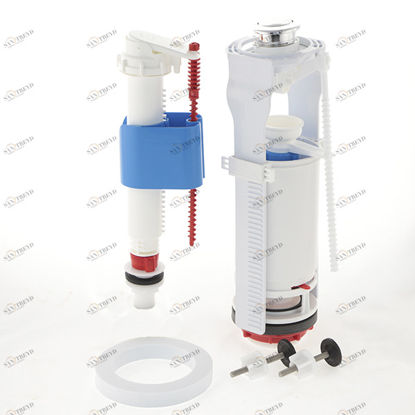 Арматура Ани Пласт с нижней подводкой 1/2 метал.резьба-кнопка хром WC8520C  WC8520C 14144