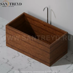 UWD PUARI Ванна свободностоящая 134 см из сапели puari134.sapele