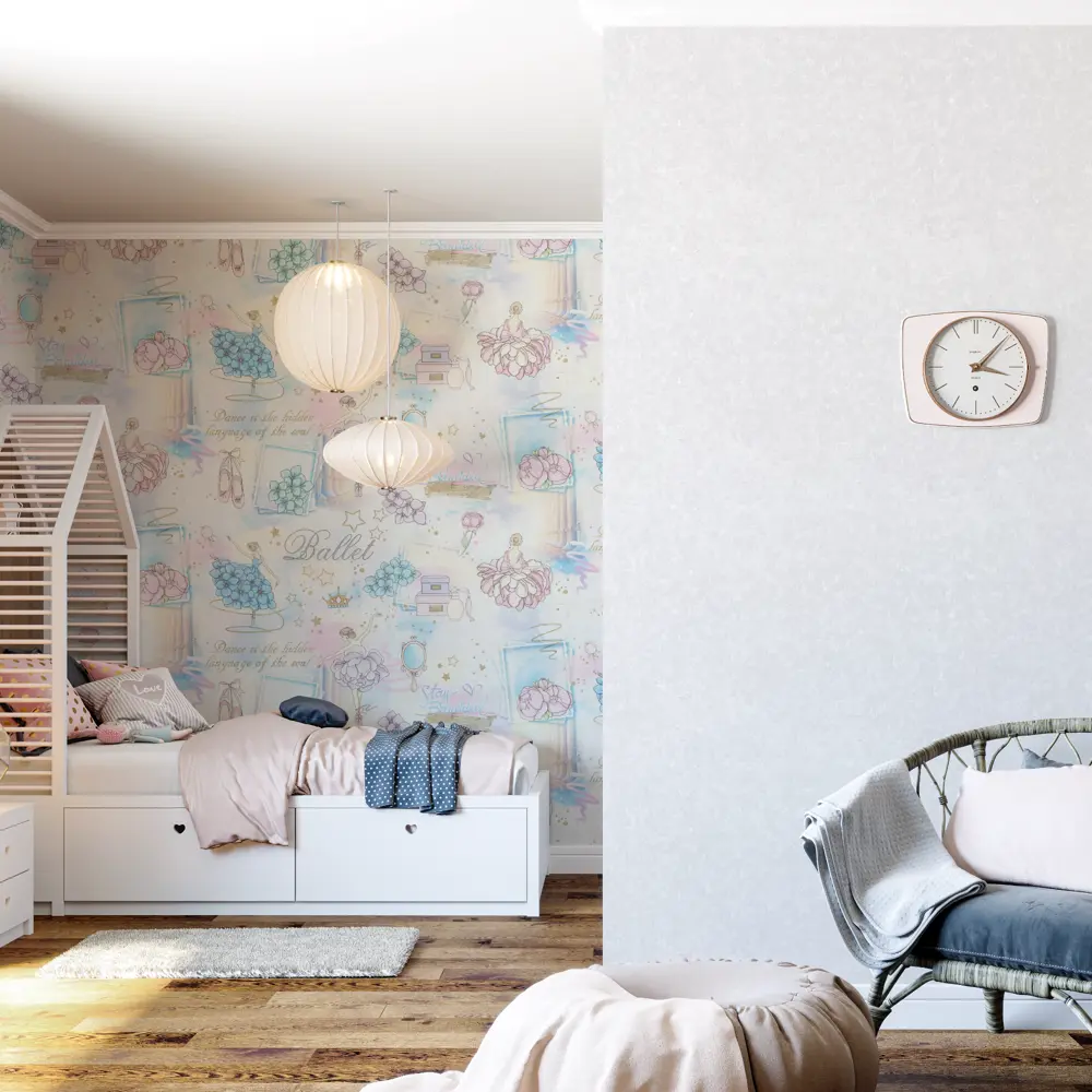 Обои флизелиновые Palitra Home Ballet голубые 1.06 м 71905-66 STLM-2084459 - Вид №3