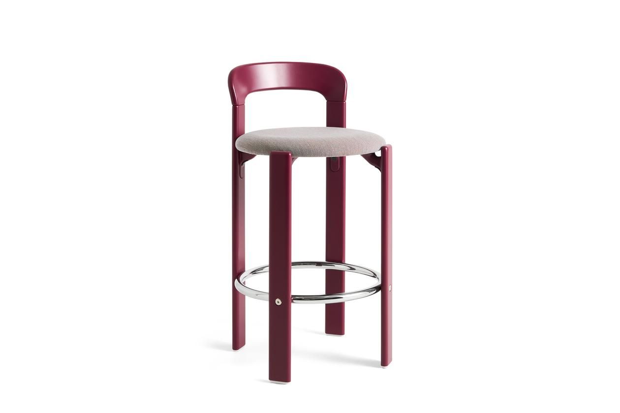 Высокий стул из бука с мягким сиденьем Hay Rey ARCH-00078935 - Вид №7