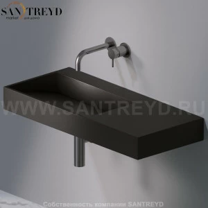 L013T1RPV4.105 Подвесная раковина настенная прямоугольная A. e T. Italia P35 черная