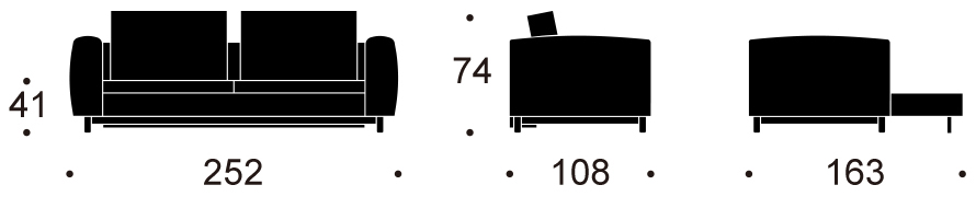 Диван Magni с ножками из дуба, серый Innovation Living MAGNIS1 - Вид №11