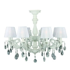 Потолочная люстра Omnilux OML-34007-08 белая OMNILUX ДИЗАЙНЕРСКИЕ 188084 Белый