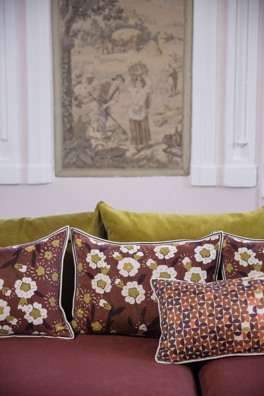 Élitis Прямоугольная подушка из хлопка с цветочными мотивами sun-id-1441760 - Вид №2