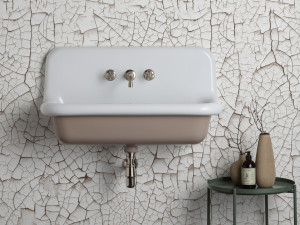 Керамическая прямоугольная подвесная раковина