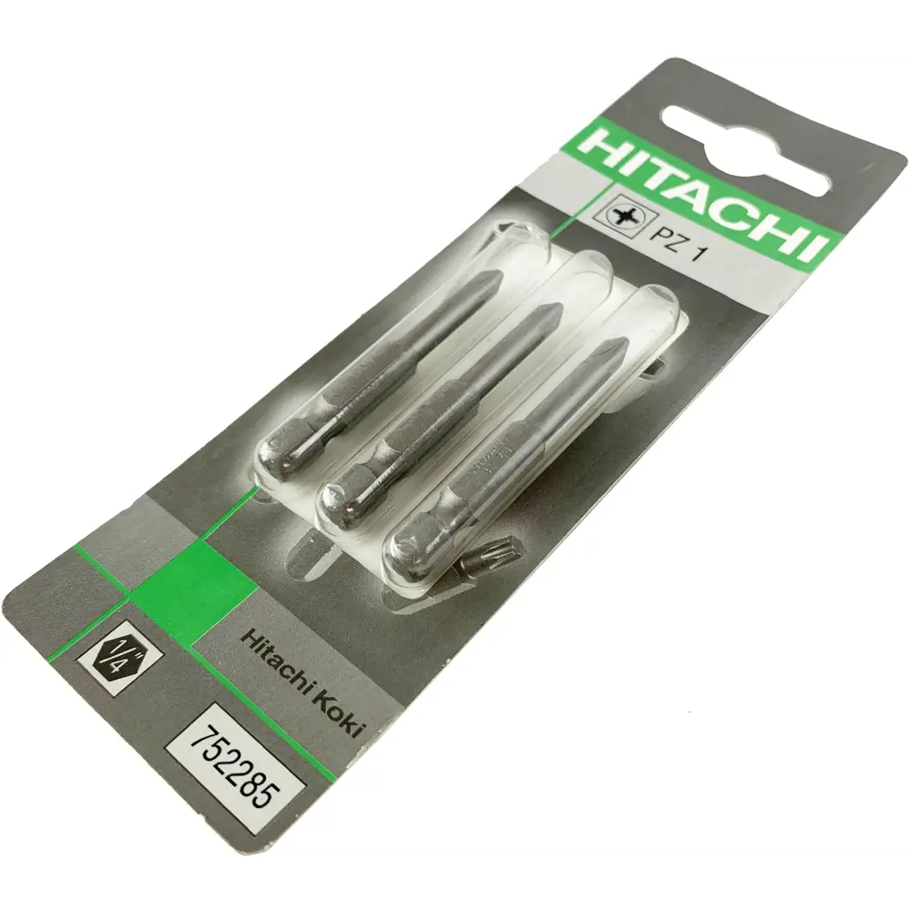 Бита крестовая Hitachi HTC-752285 PZ1x50 мм, 3 шт STLM-2027380 - Вид №2