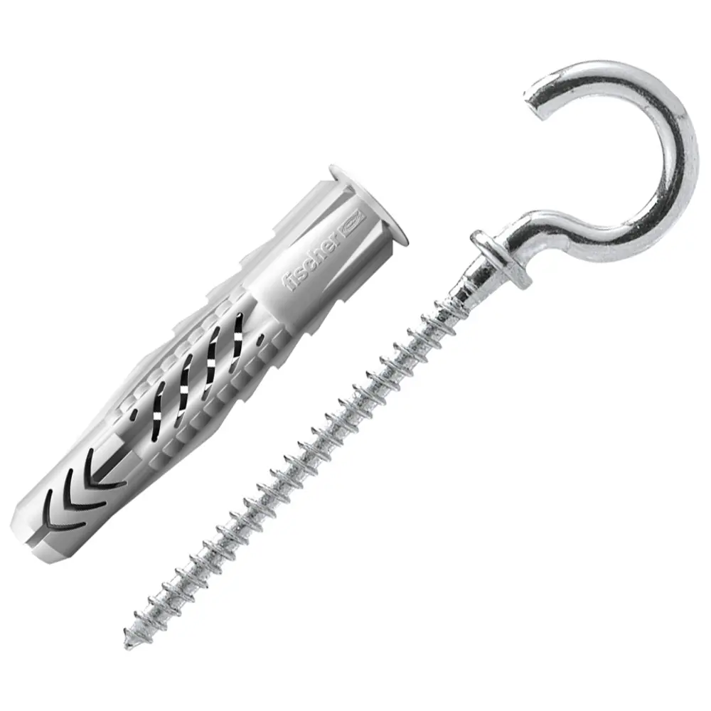 Дюбель-крюк-полукольцо Fischer UX RH, 8x50 мм, нейлон, 25 шт. 82160556 STLM-2116308 