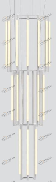 ANDlight Люстра из алюминия и акрила Pipeline Pip-cha-12