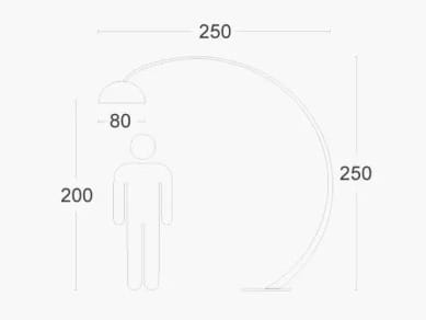 Железный торшер ZAVA 1962 ARCH-00059998 - Вид №4