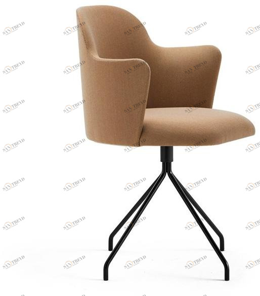 Viccarbe Вращающееся кресло из ткани с подлокотниками Aleta sun-id-1356913