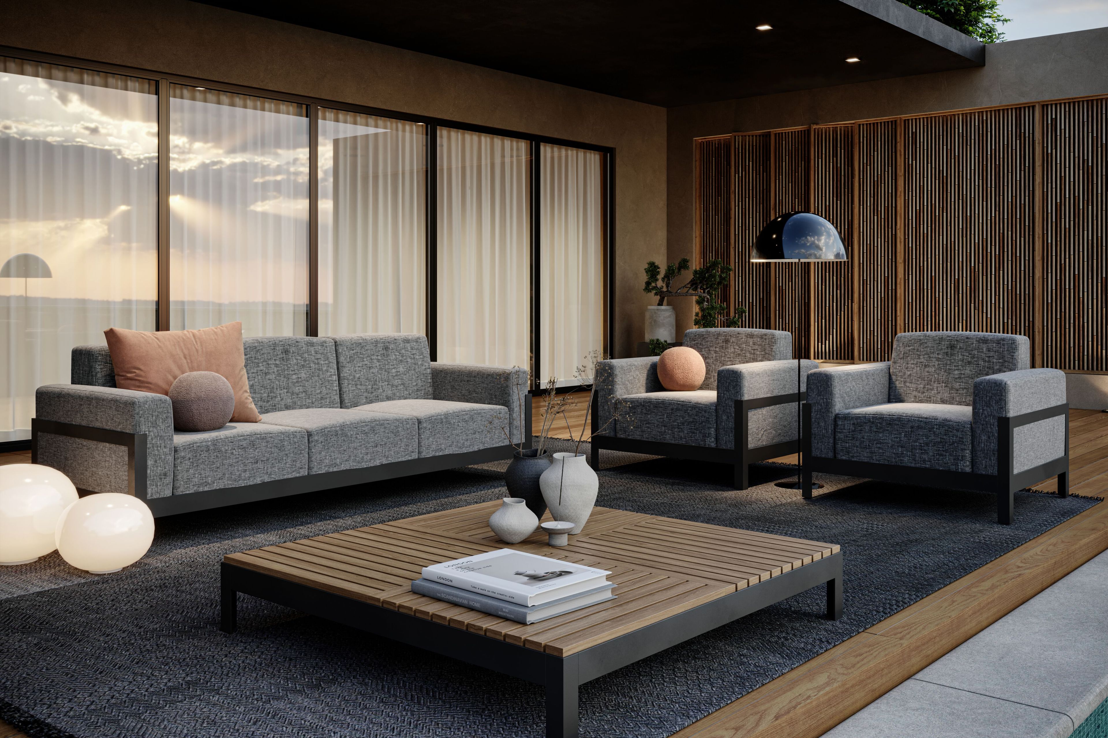 Тканевое садовое кресло с подлокотниками Walters More Comfort ARCH-00029527 - Вид №4