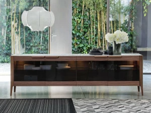 Porada Буфет из орехового дерева со встроенной подсветкой Eighteen