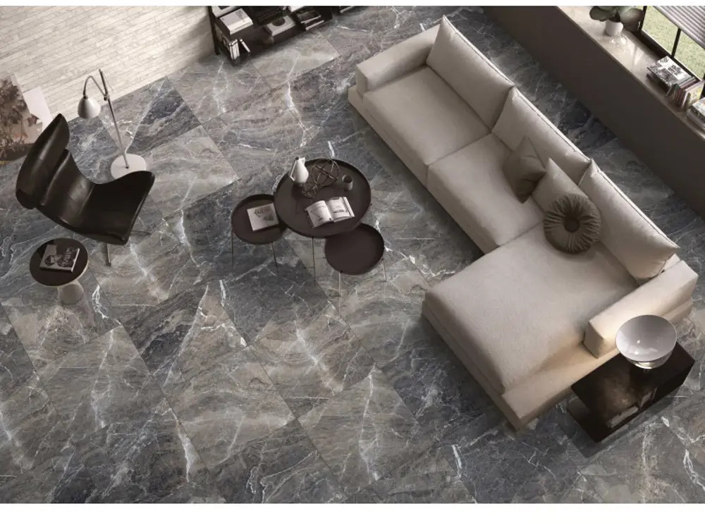 90762459 Керамогранит Primavera Rockstone PR133 60x60см 1.44 м² цвет светло-серый, цена за упаковку STLM-0372570