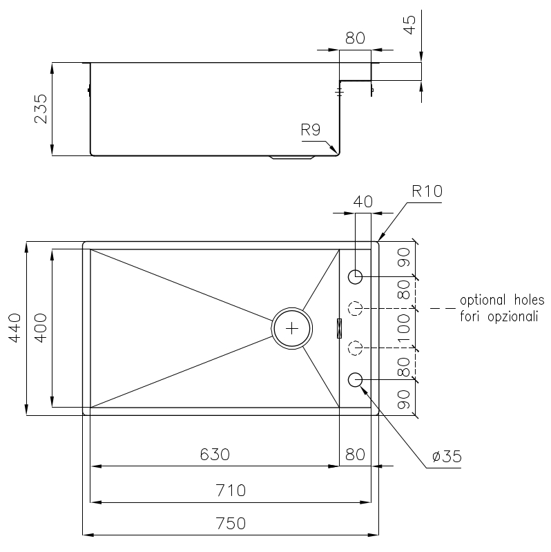 1237050 Мойка Quadra 1237050 Fosterspa  - Вид №1