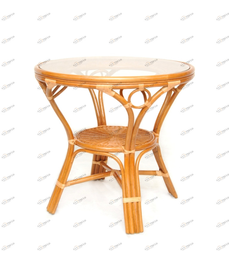 Стол обеденный бежевый Smile ЭКО ДИЗАЙН ПЛЕТЕНАЯ 009722 Бежевый 