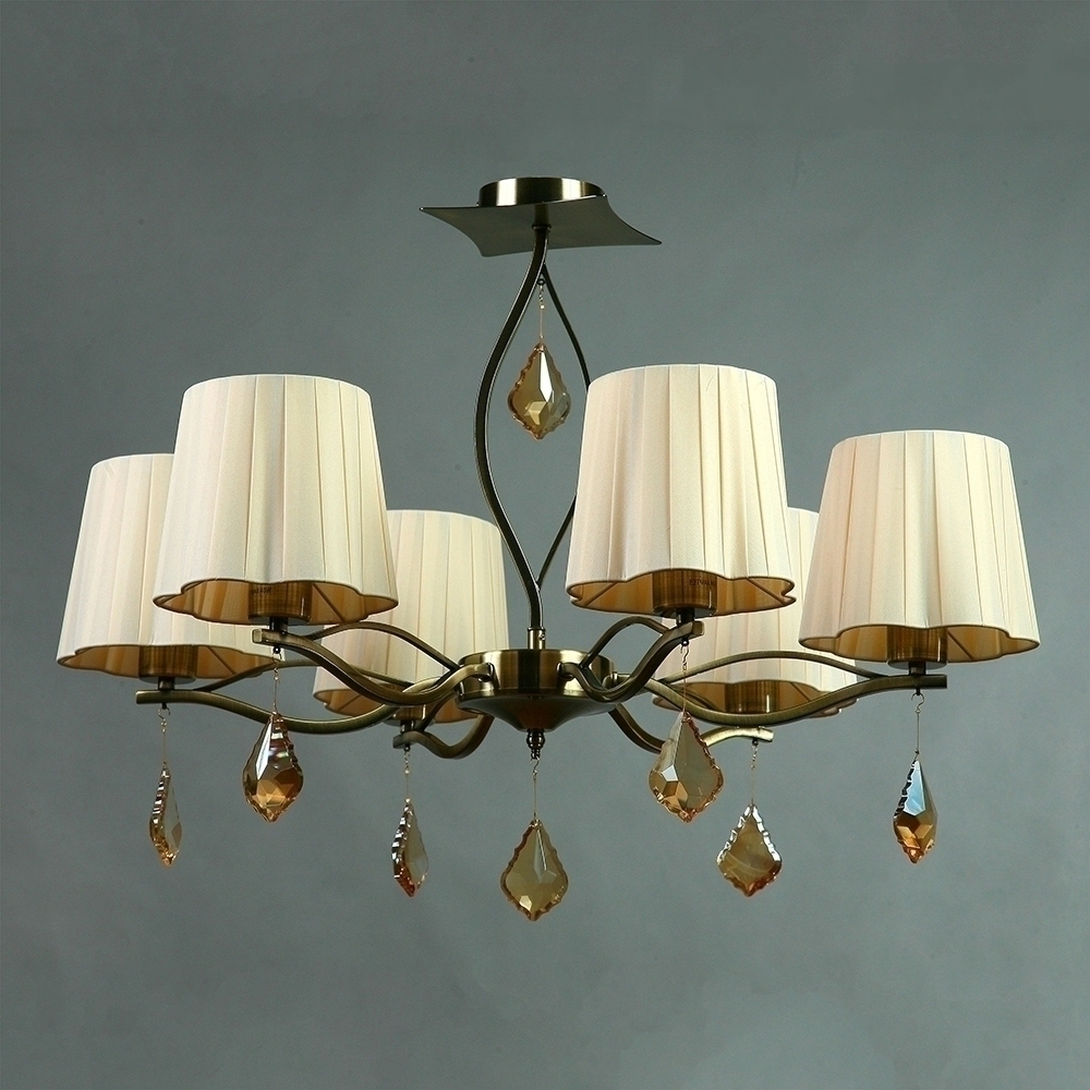 096759 Люстра Brizzi 6L BX/6 бронза/кремовый Mantra 03203 