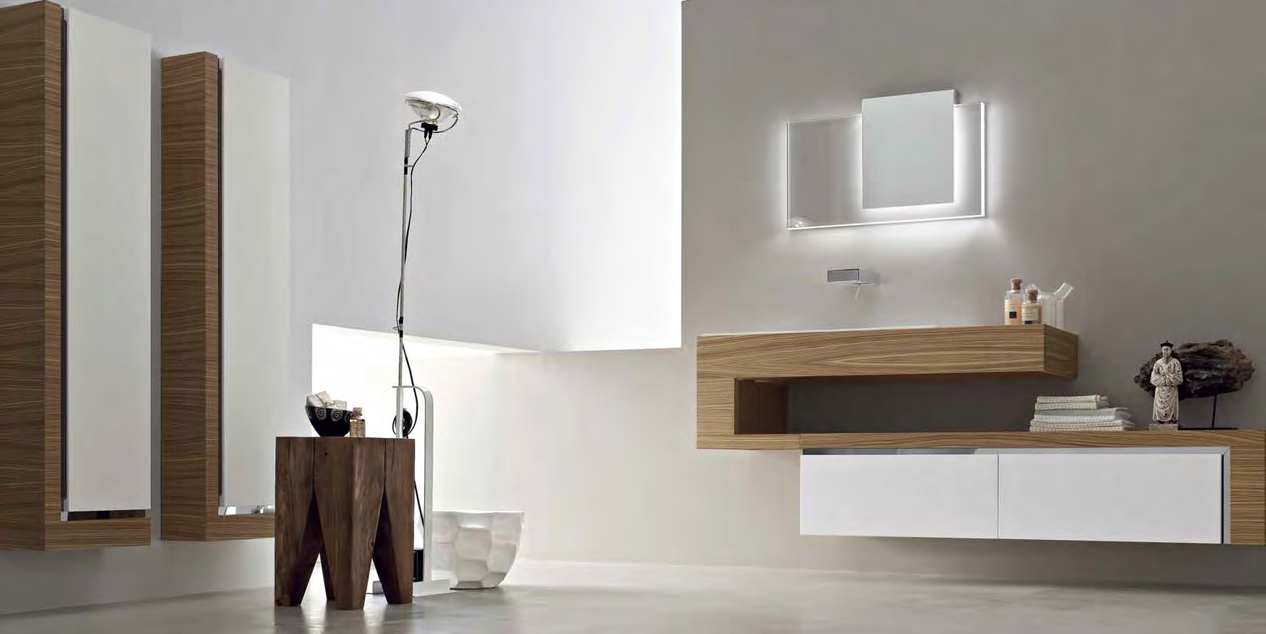 Toscoquattro Шкаф-колонна для ванной NEW LOOK светлое дерево 11E8ZS - Вид №1