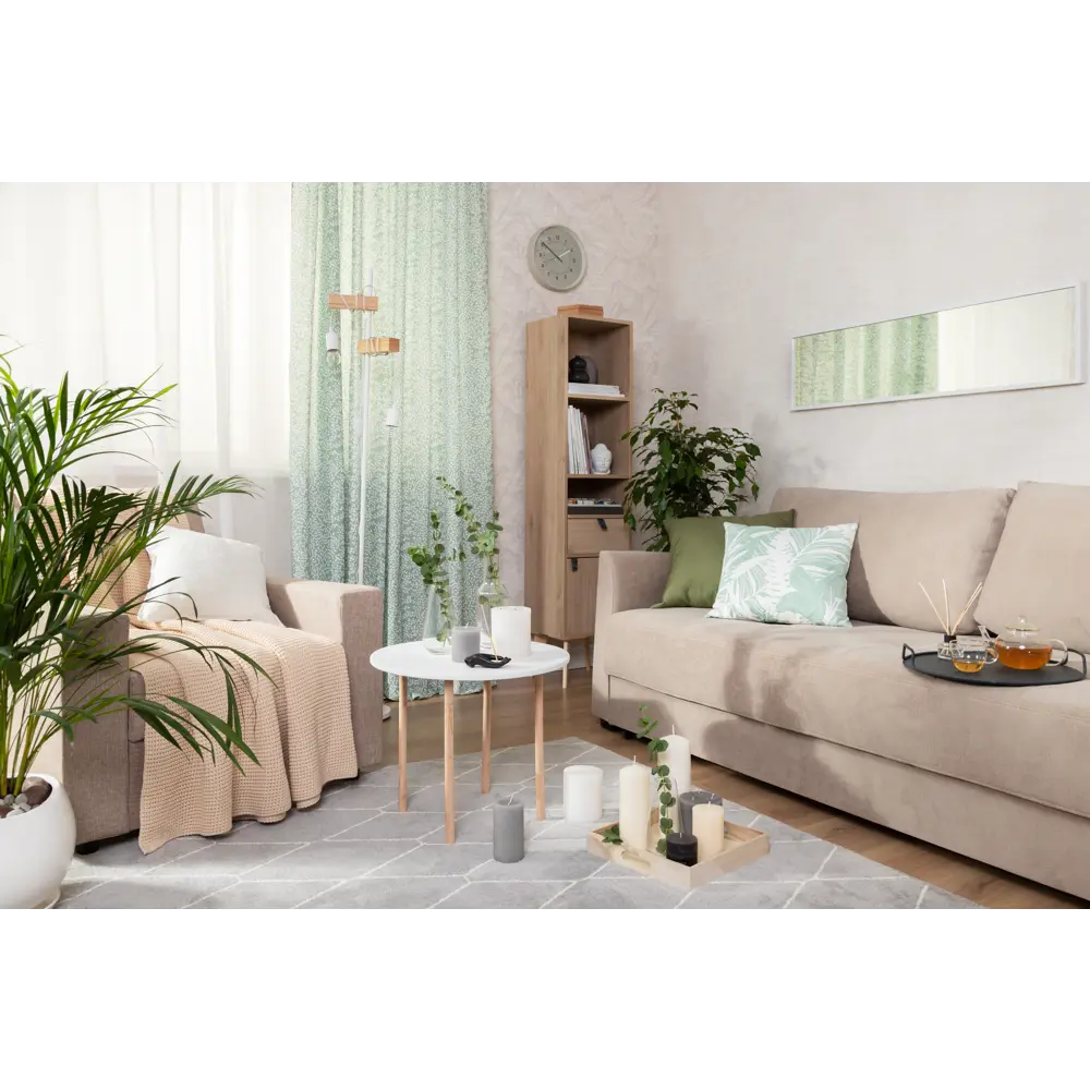 Стеллаж КУБ 4 секции 36х139х32 см ЛДСП цвет дуб Santreyd STLM-2054557 - Вид №8