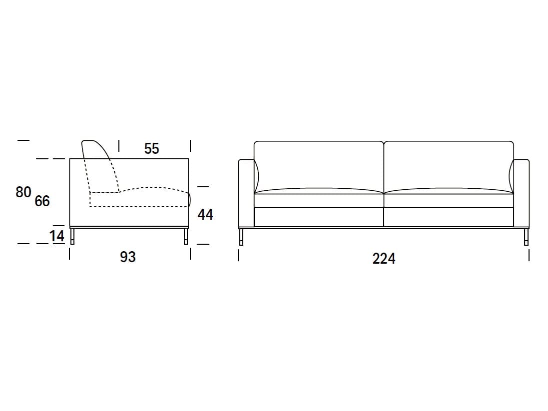 3-местный тканевый диван Felis Softliving ARCH-00041389 - Вид №8