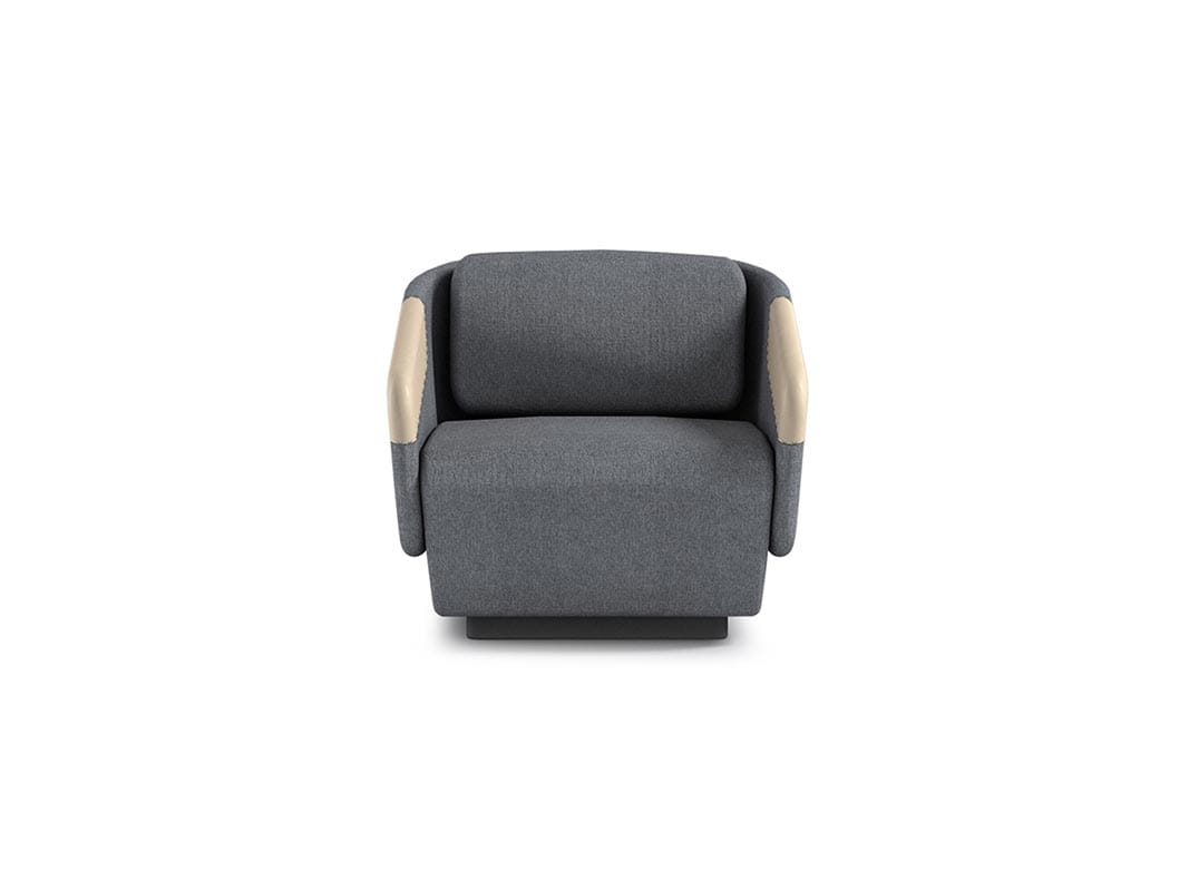 Кресло из ткани или кожи с подлокотниками Casamania & Horm WORN ARCH-00076200 - Вид №6