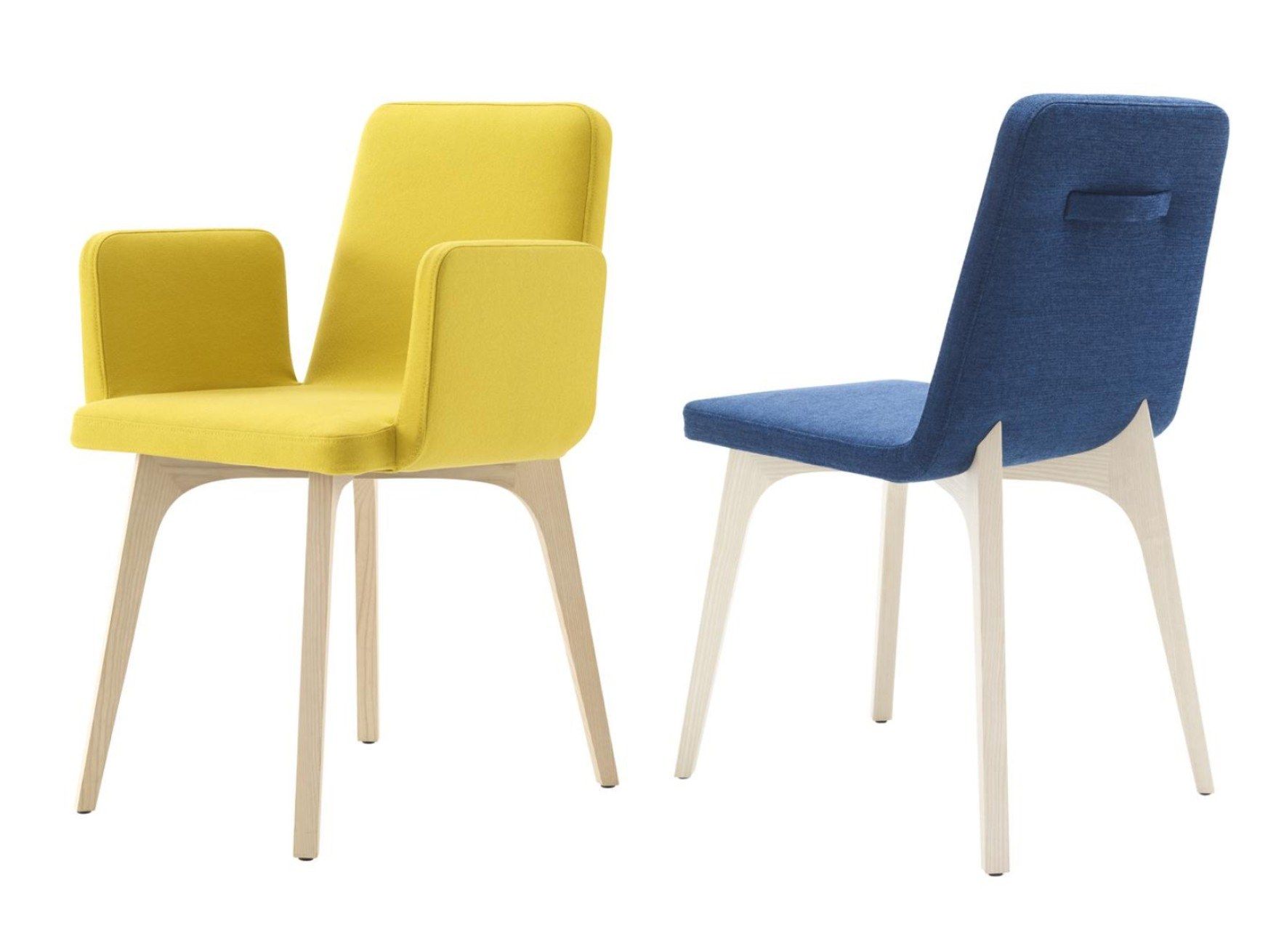 Мягкий тканевый стул с подлокотниками Ligne Roset Vik ARCH-00117853 - Вид №2