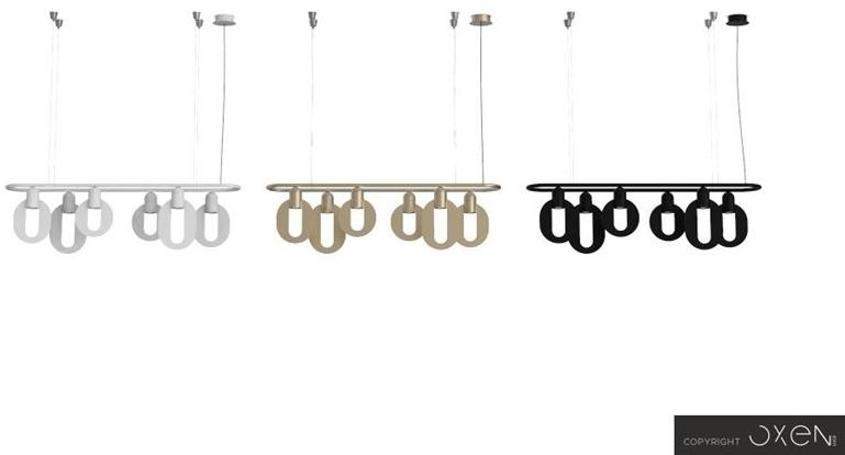 NEXO LUCE Светодиодный подвесной светильник из стали Oxen pendant lamp 7012a1 - a4 - Вид №10