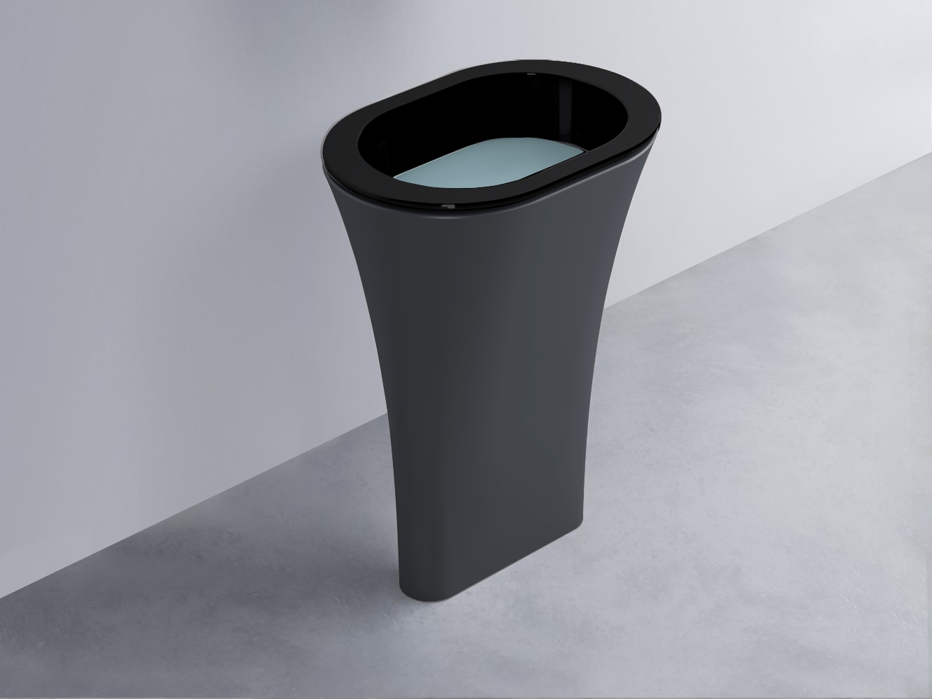 AMLA65-N+AMPILO-PL+AMCOLO-BA Раковина Amedeo Ovale отдельностоящая cielo Enjoy + Amedeo Ceramica Cielo