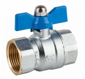 GENEBRE 3035 04 Шаровой кран (синяя ручка-бабочка)