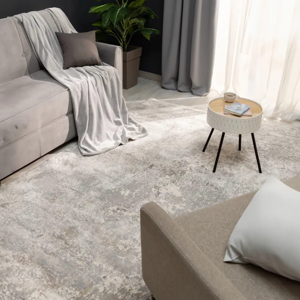 Santreyd Лакшери: полипропиленовый ковер 200x300 см в сером цвете 84462953