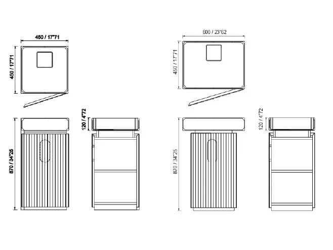 Mobile lavabo in Solid Surface MOMA Design TOWER PALACE ARCH-00019849 - Вид №1
