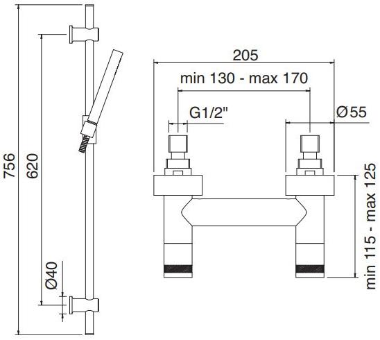 Rubinetterie Treemme X-change  7267xr  - Вид №1