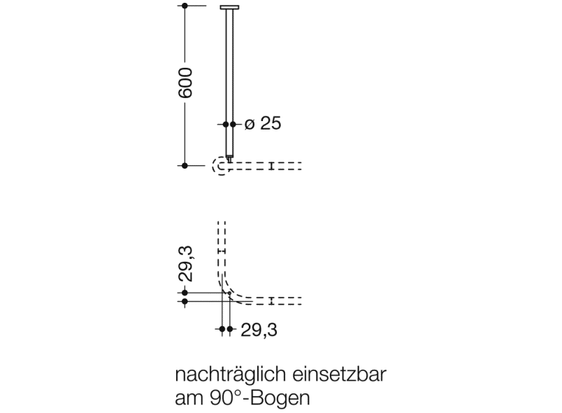 900.34.00340 потолочная подвеска HEWI System 900 - Вид №2
