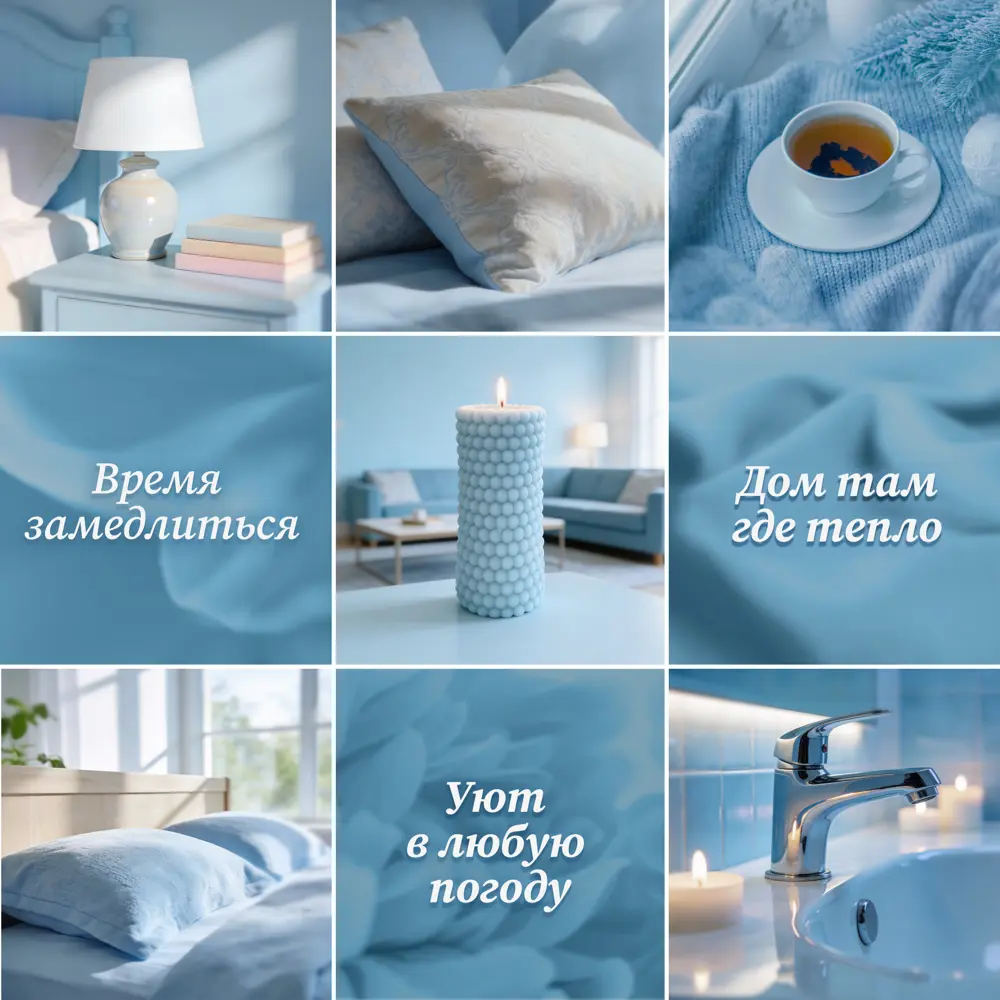 Античная свеча Бусы 9.5 цвет голубой Santreyd STLM-2186440 - Вид №2