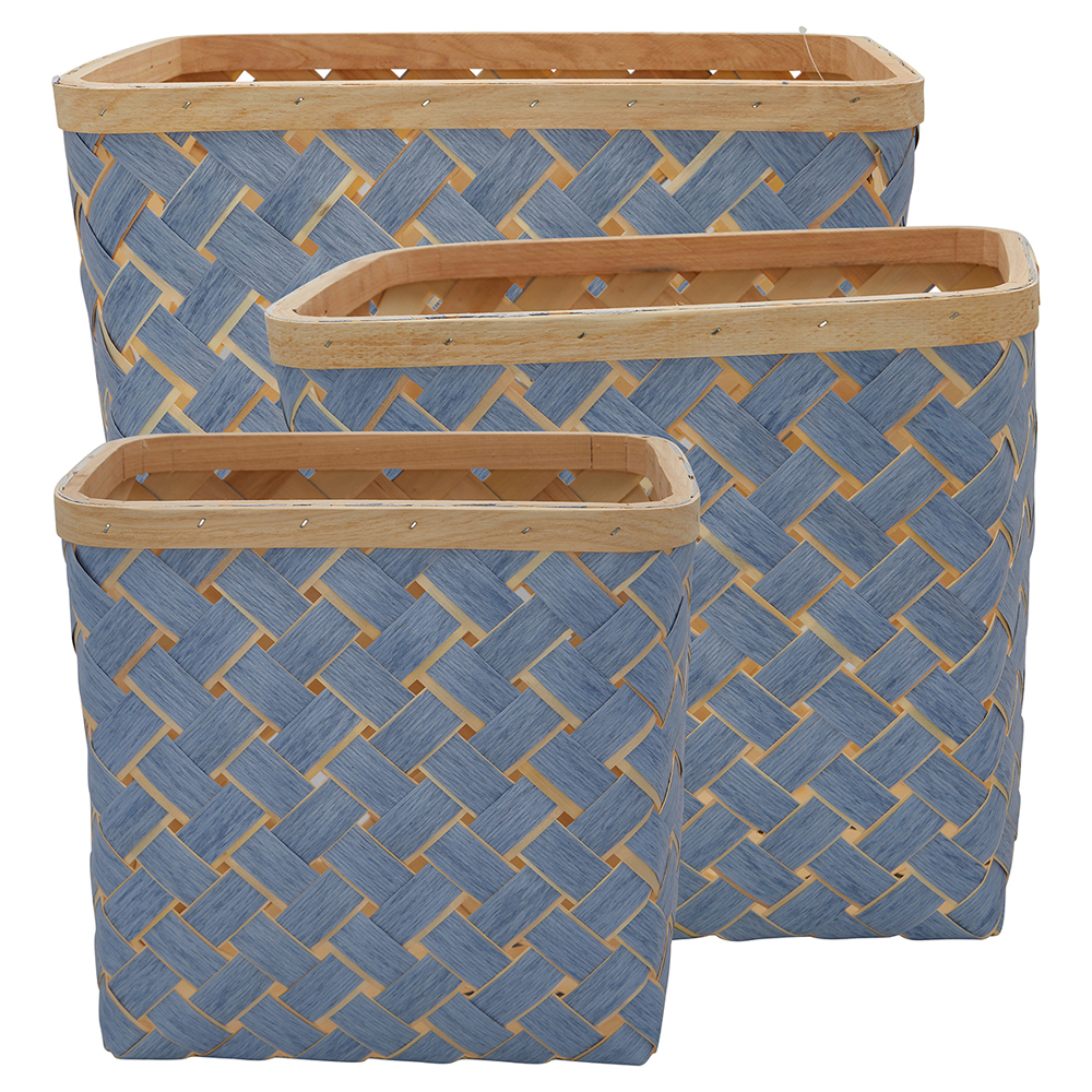 WILBAS3PCS2802 Набор Из 3-х Корзин Dusty Blue Greengate SS2021 