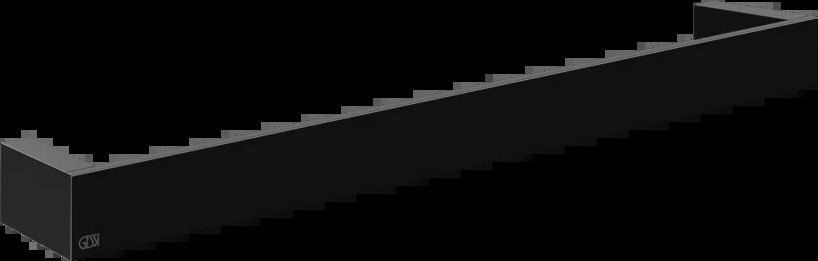 Полотенцесушитель 20900 706 Gessi Inverso ЧЕРНЫЙ МЕТАЛЛ PVD