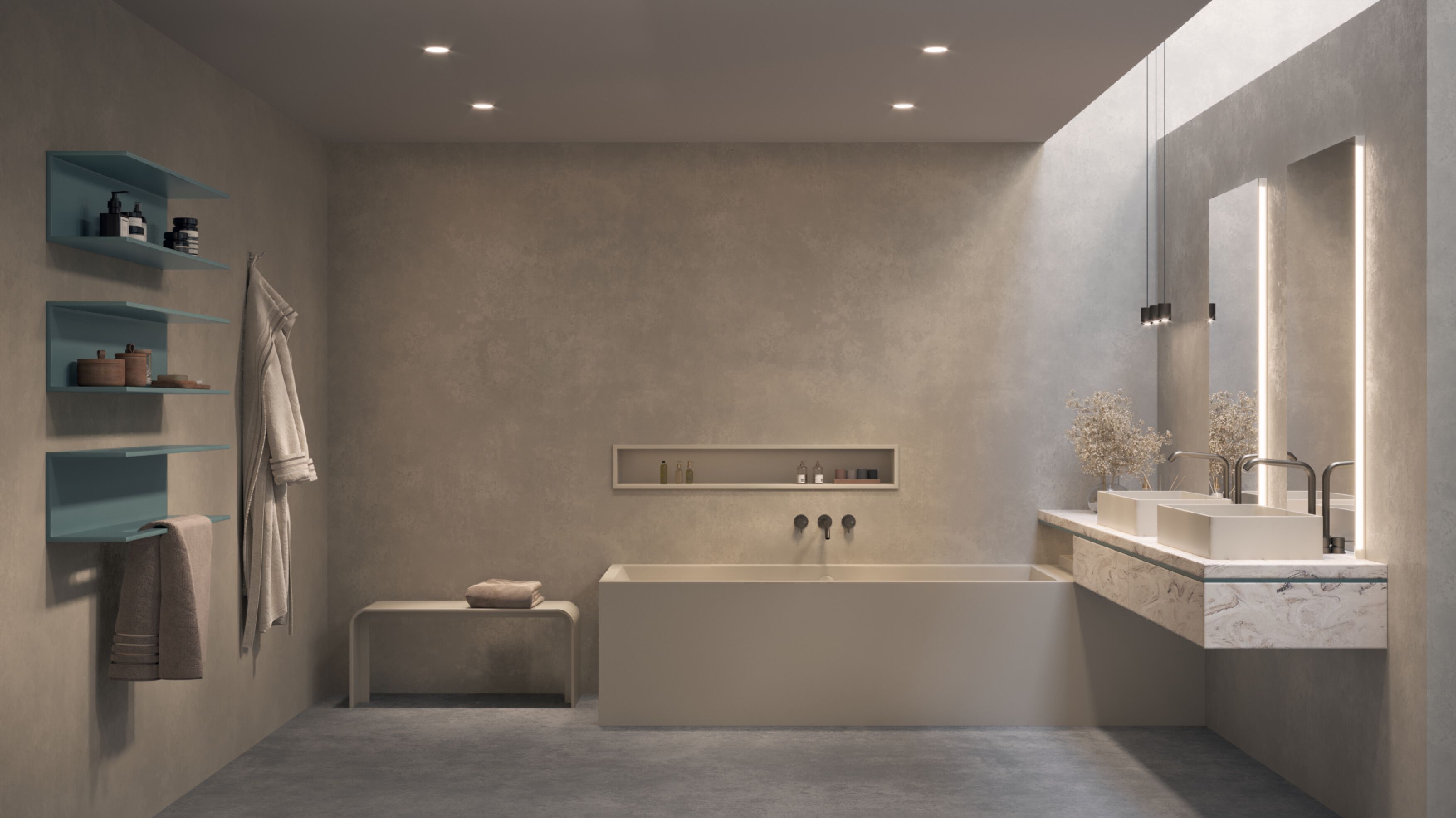 Мебель для ванной комнаты Corian® Acquapazza чистый ARCH-00074026 - Вид №3