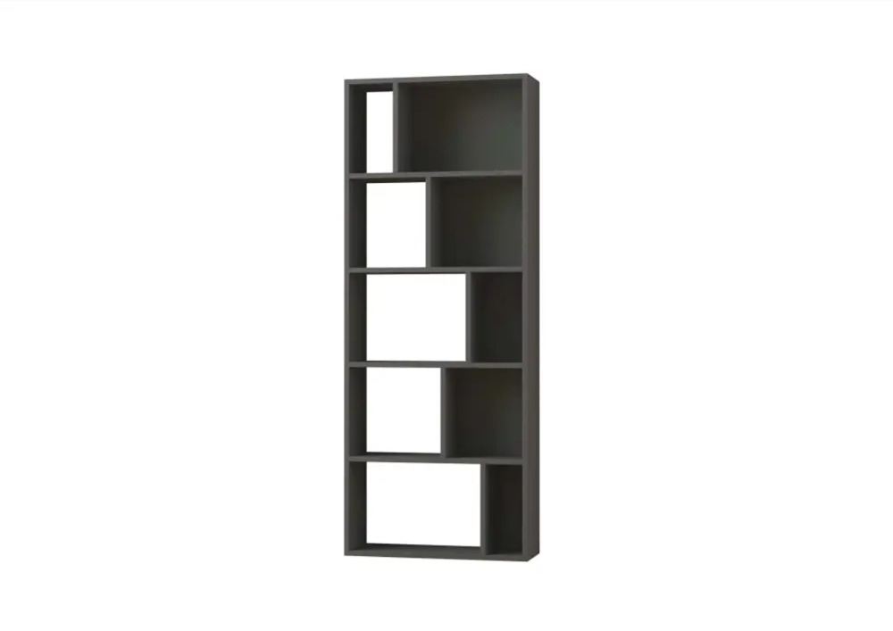 91780295 Стеллаж деревянный Leve home 65x166x25 см нагрузка до 5 кг мдф с покрытием цвет матовый серый STLM-1088269