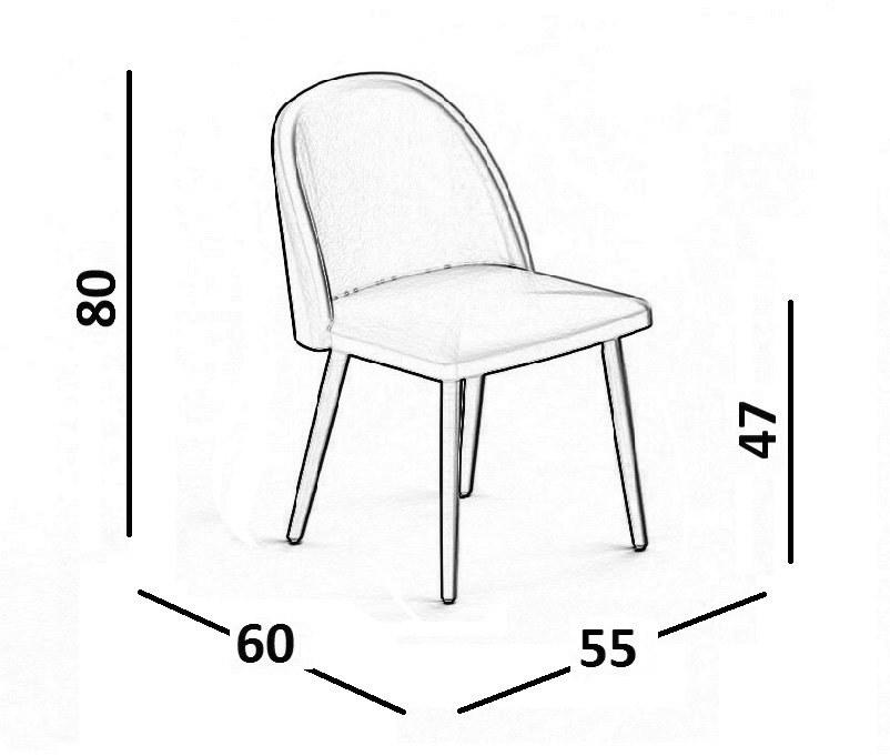 Luxy Стул из ткани Bloom 4blfn02, 4blfb04, 4blfc06, 4blfl02 - Вид №12