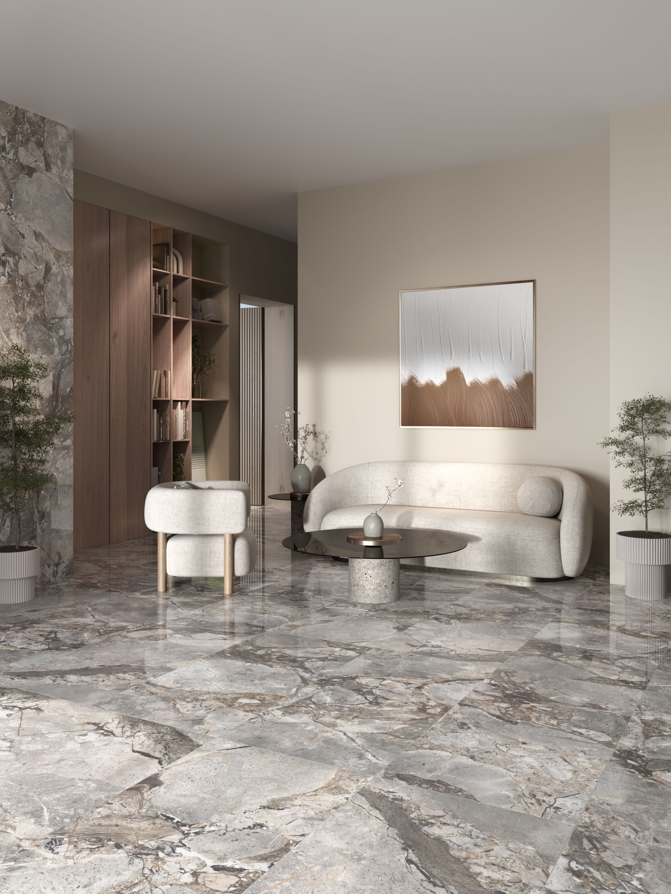 Пол / облицовка керамогранита с эффектом камня Kaleseramik плиты ARCH-00134652 - Вид №2