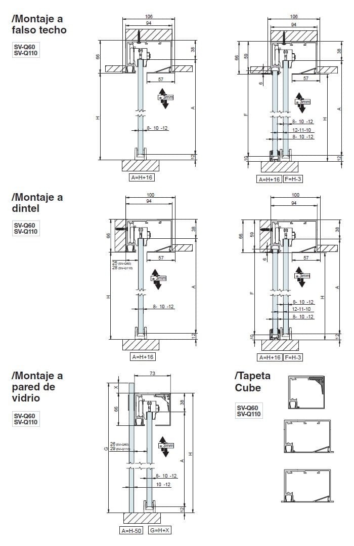 Система раздвижных стеклянных дверей Saheco BLOQ GLASS ARCH-00114730 - Вид №2