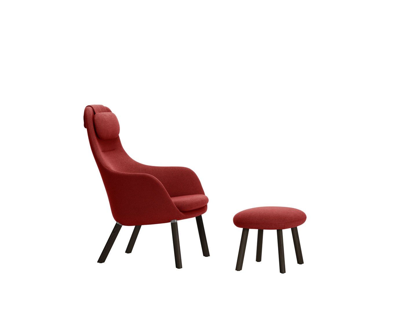 Тканевое кресло с подголовником VITRA HAL Lounge ARCH-00081015 - Вид №108