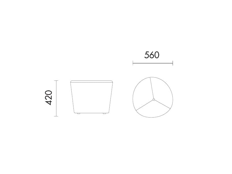 Овальный пуф из ткани Grado Design ARCH-00062001 - Вид №6