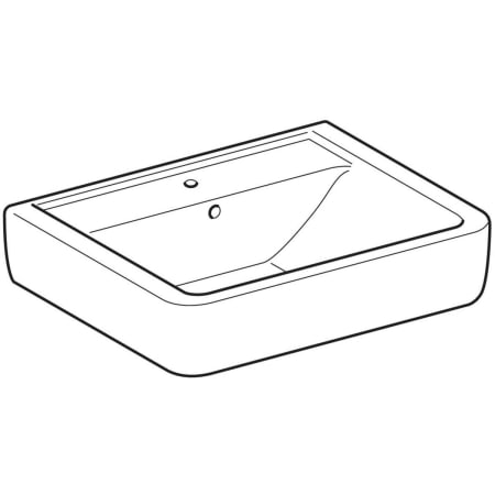 225165000 Накладная раковина Geberit Renova Plan Geberit  - Вид №1